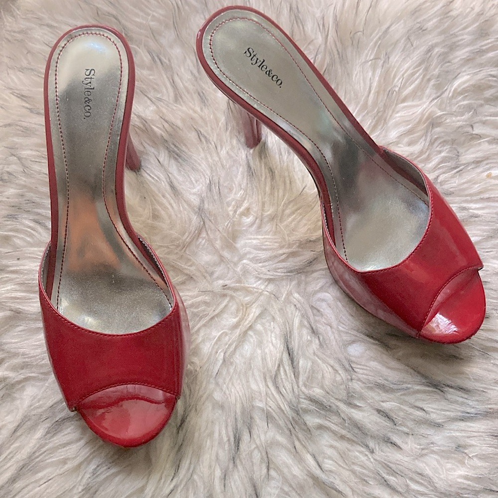 Style & Co. Red Patent Leather Heels